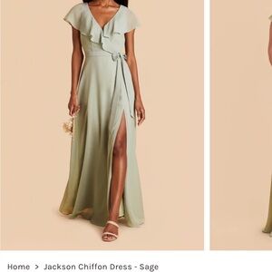 Birdy Grey Jackson Chiffon Dress in Soft Green